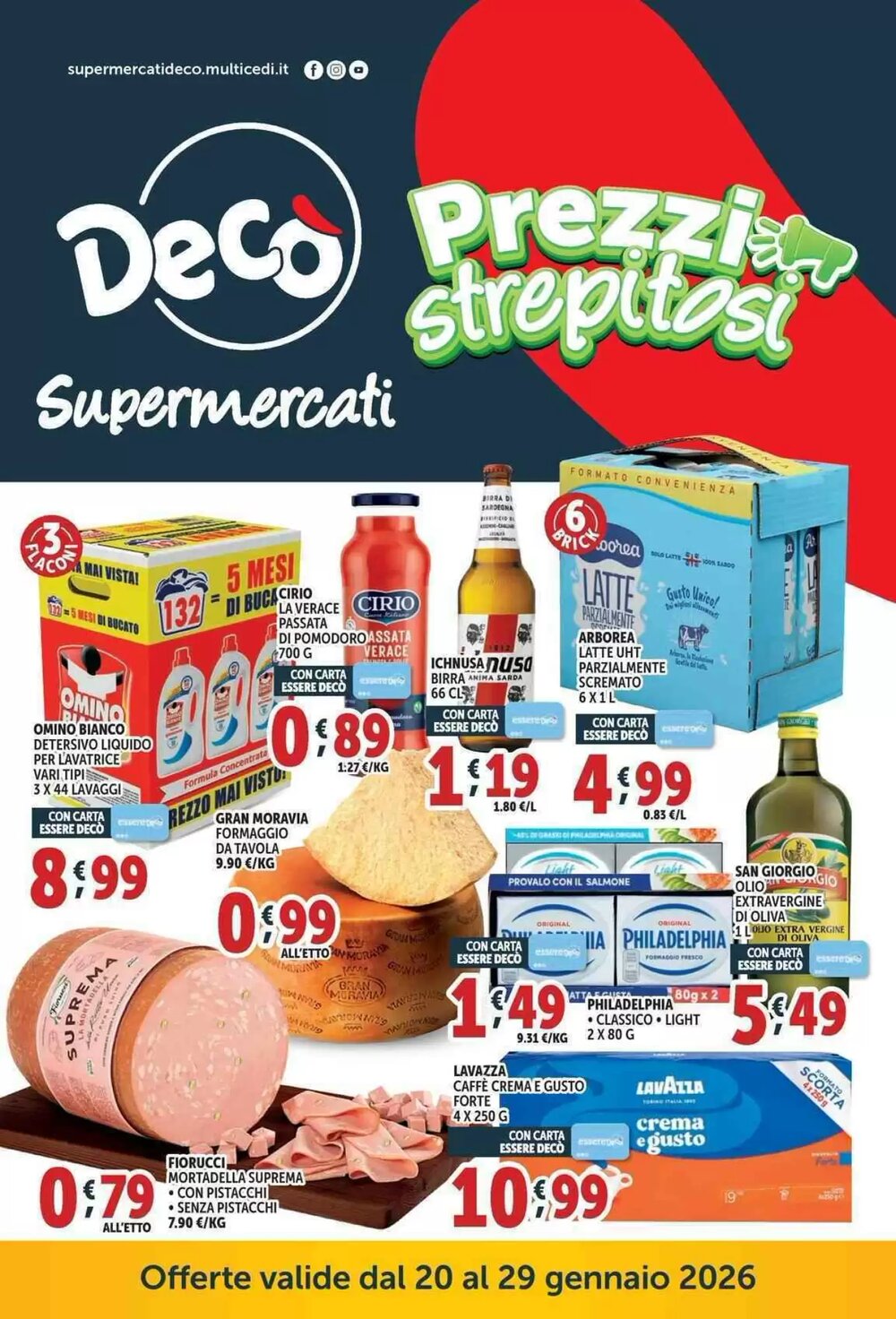 Volantino promozionale Deco Supermercati  valide dal 20/01/2026 - Pagina 1.
