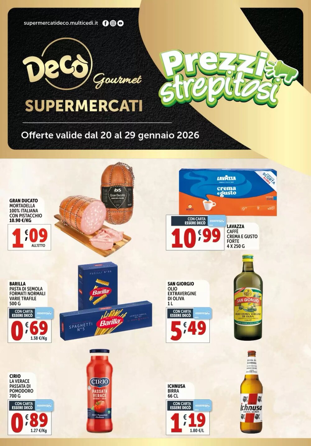 Volantino promozionale Gourmet Déco  valide dal 20/01/2026 - Pagina 1.