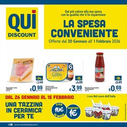 Volantino promozionale Qui Discount  valide dal 20/01/2026