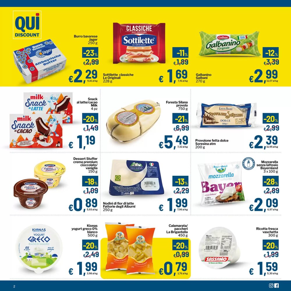 Volantino promozionale Qui Discount  valide dal 20/01/2026 - Pagina 2.