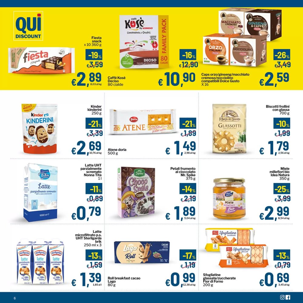 Volantino promozionale Qui Discount  valide dal 20/01/2026 - Pagina 6.