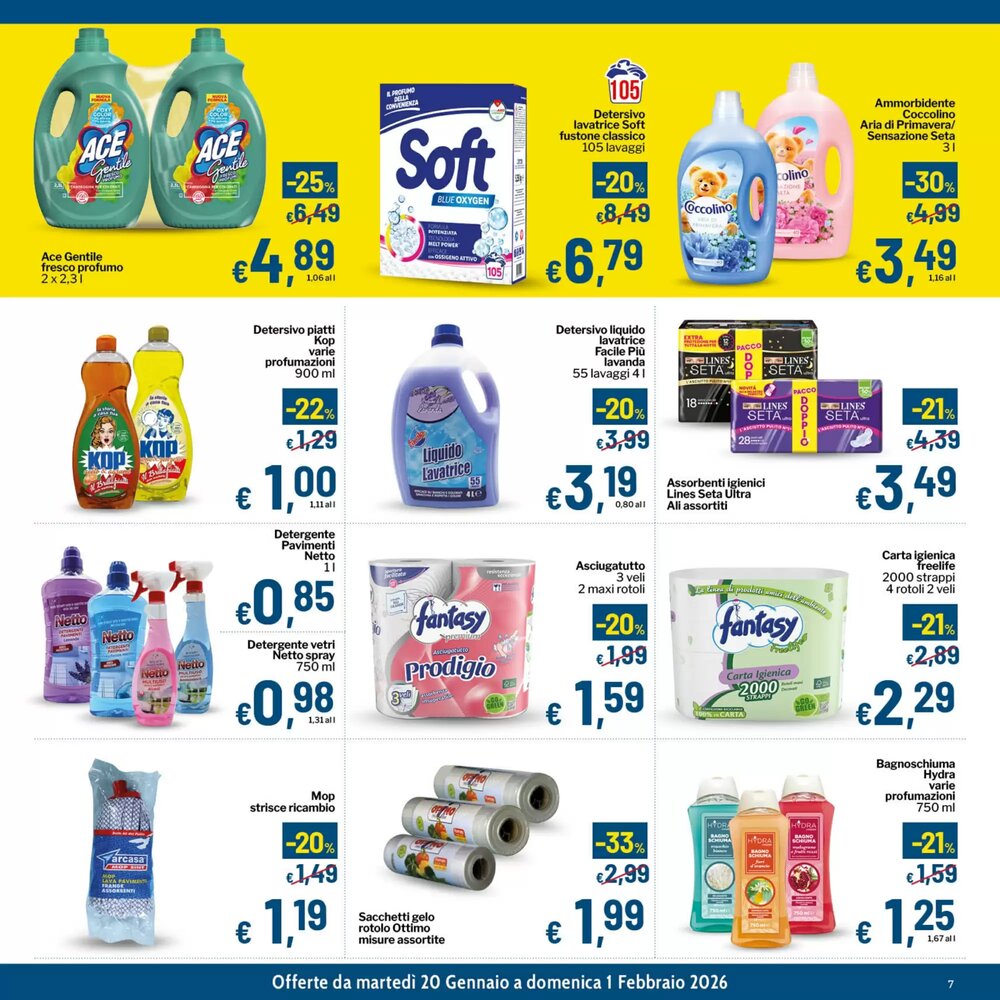 Volantino promozionale Qui Discount  valide dal 20/01/2026 - Pagina 7.