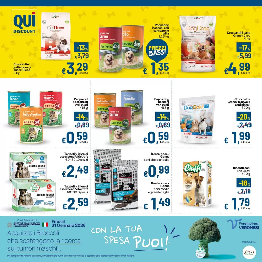 Volantino promozionale Qui Discount  valide dal 20/01/2026 - Pagina 8.