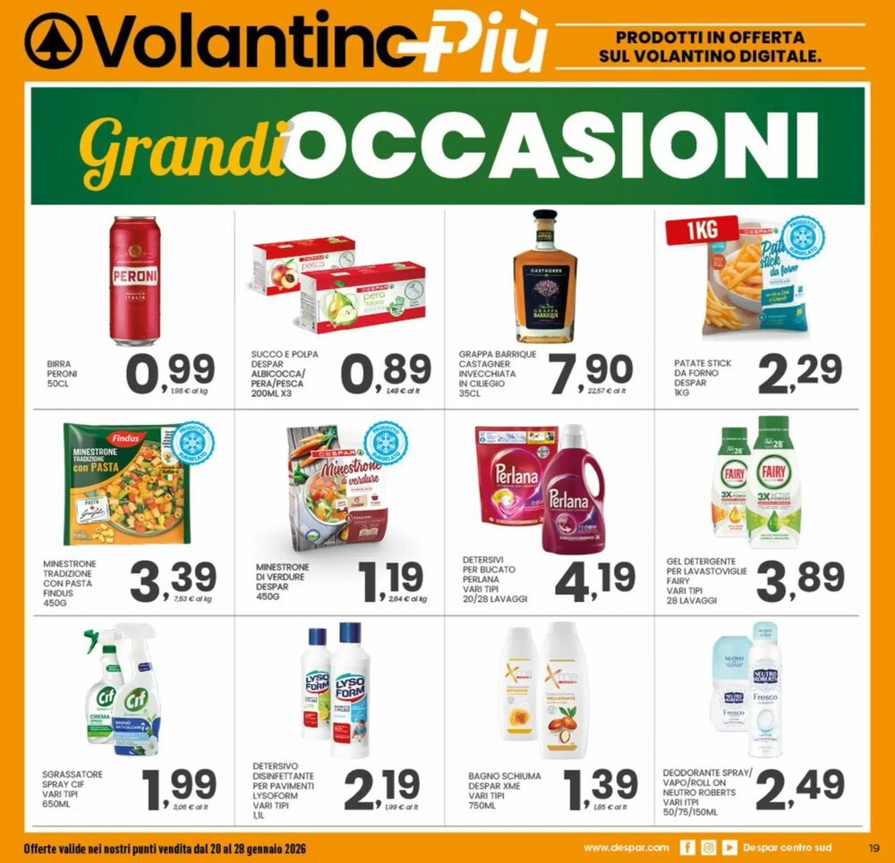 Volantino promozionale Despar  valide dal 20/01/2026 - Pagina 19.