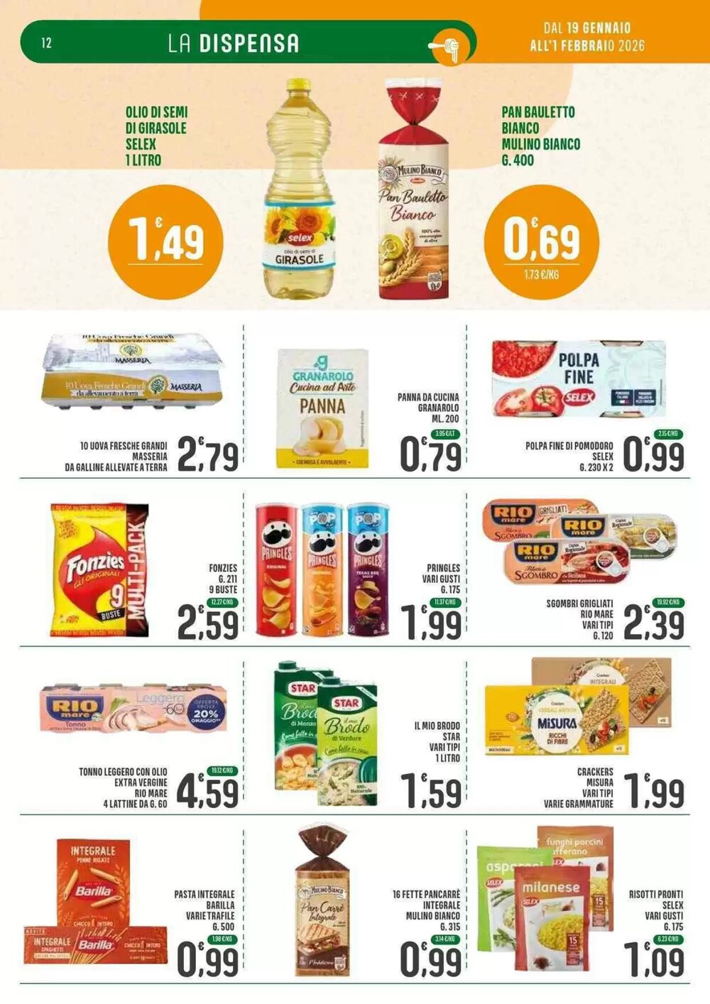 Volantino promozionale La Mimosa Supermercati  valide dal 20/01/2026 - Pagina 12.