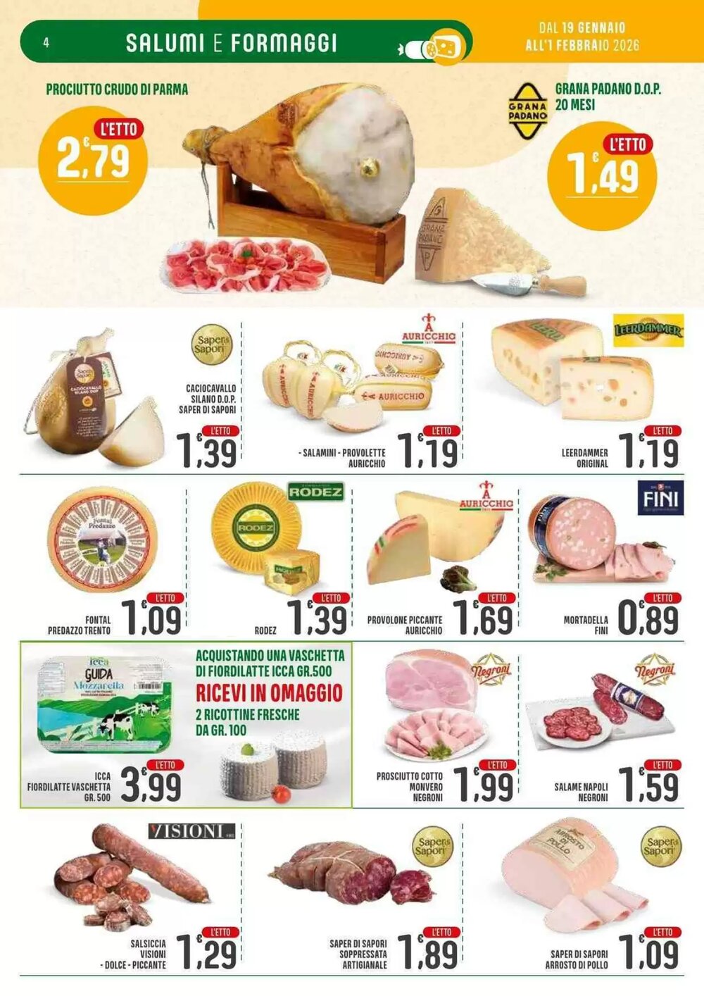 Volantino promozionale La Mimosa Supermercati  valide dal 20/01/2026 - Pagina 4.