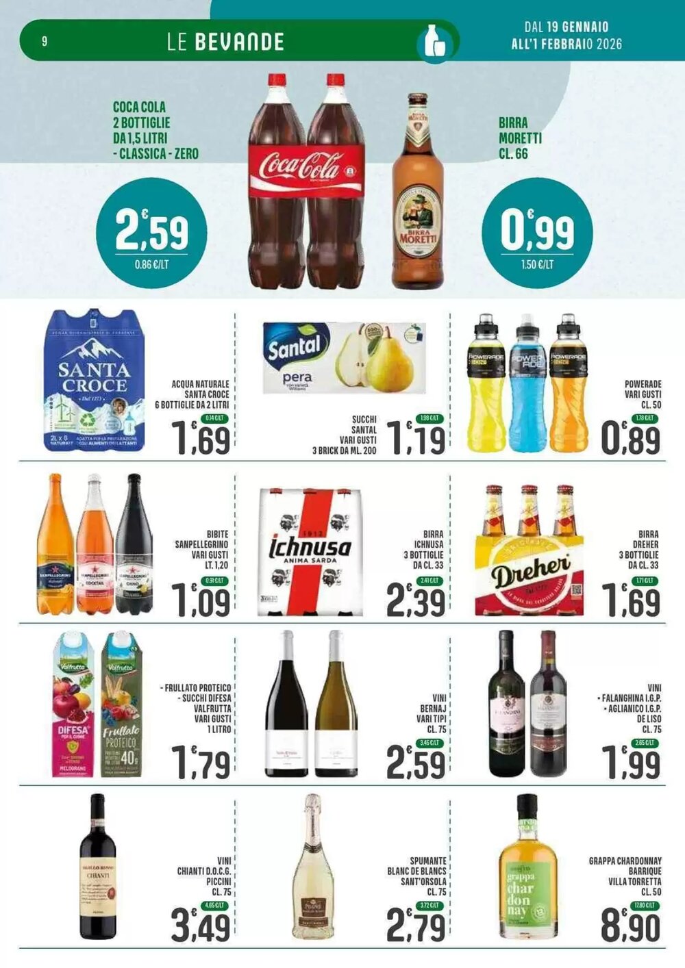 Volantino promozionale La Mimosa Supermercati  valide dal 20/01/2026 - Pagina 9.