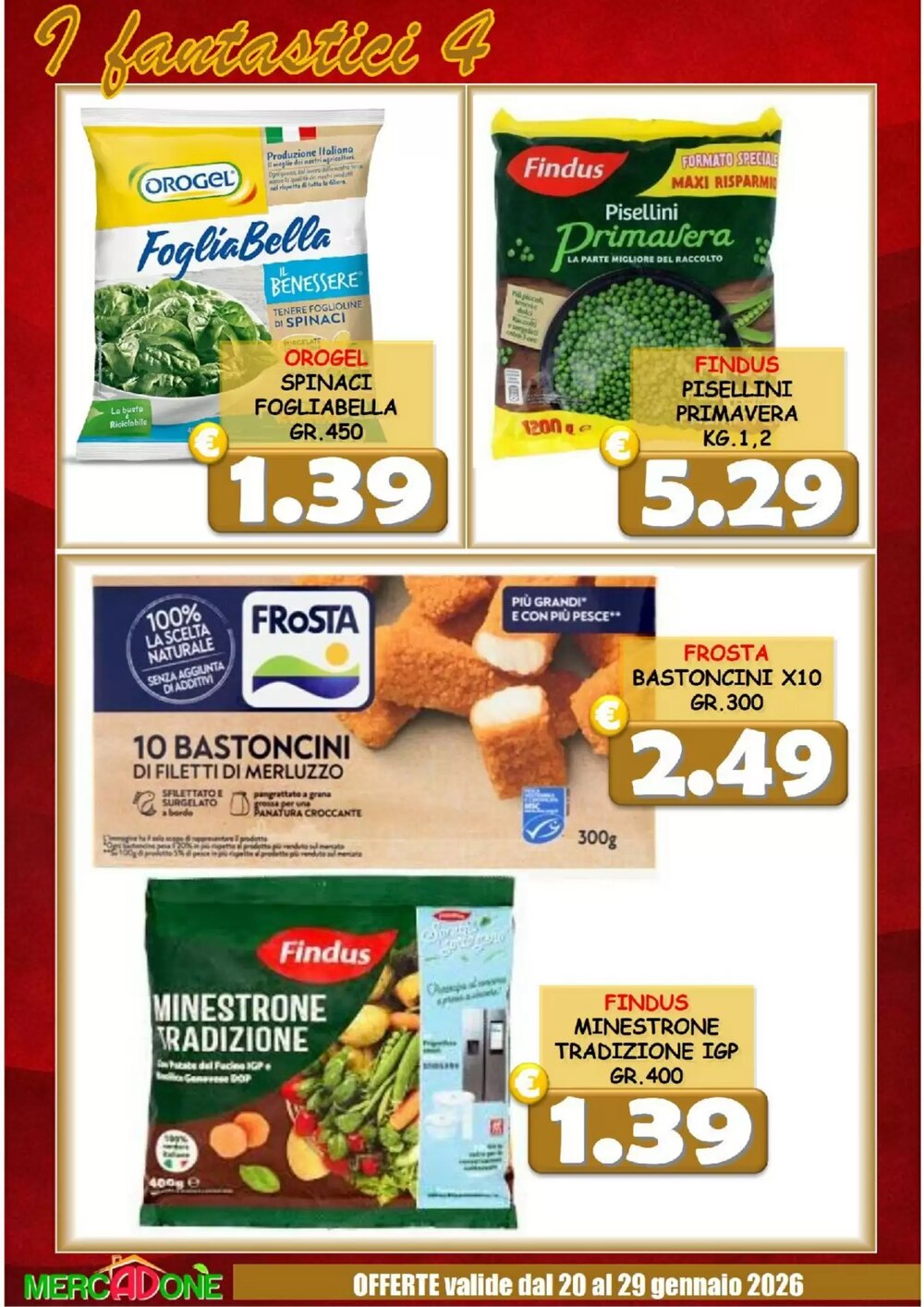 Volantino promozionale MercADone  valide dal 20/01/2026 - Pagina 4.