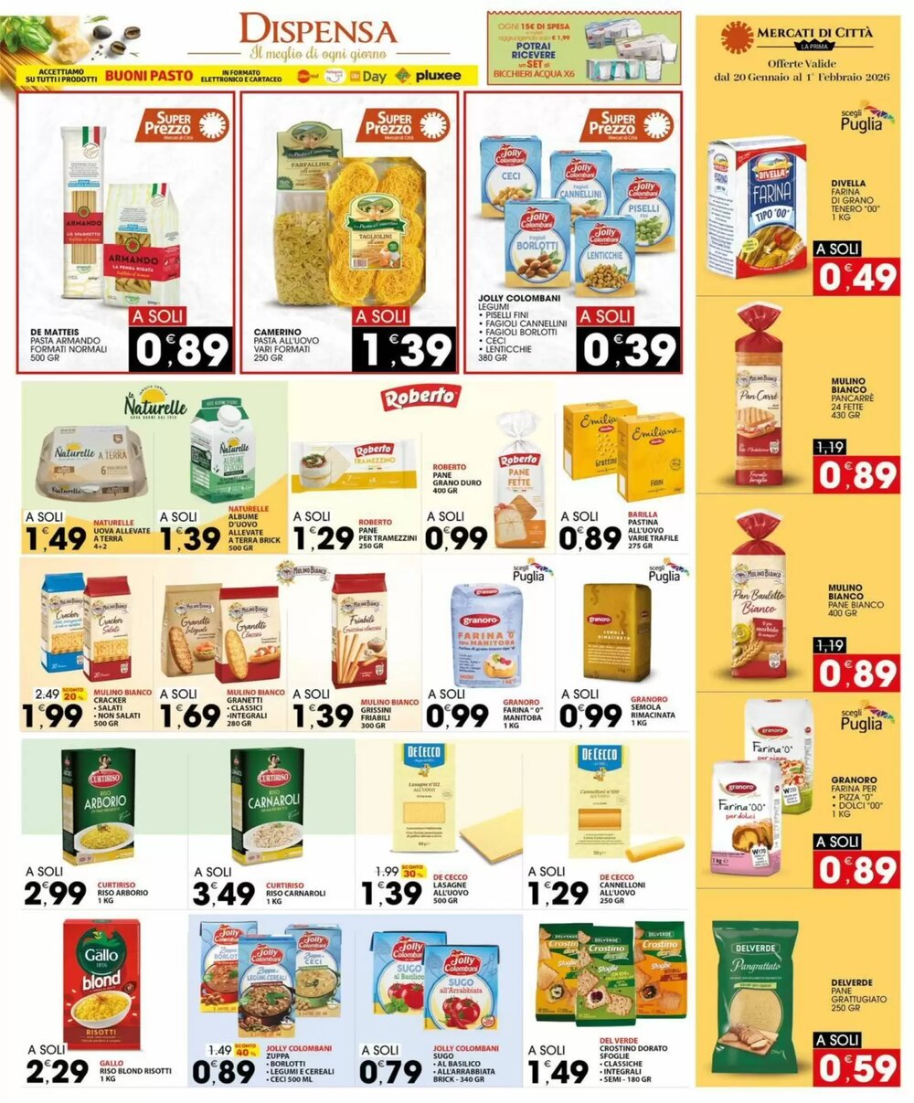 Volantino promozionale Mercati di Città La Prima  valide dal 20/01/2026 - Pagina 11.