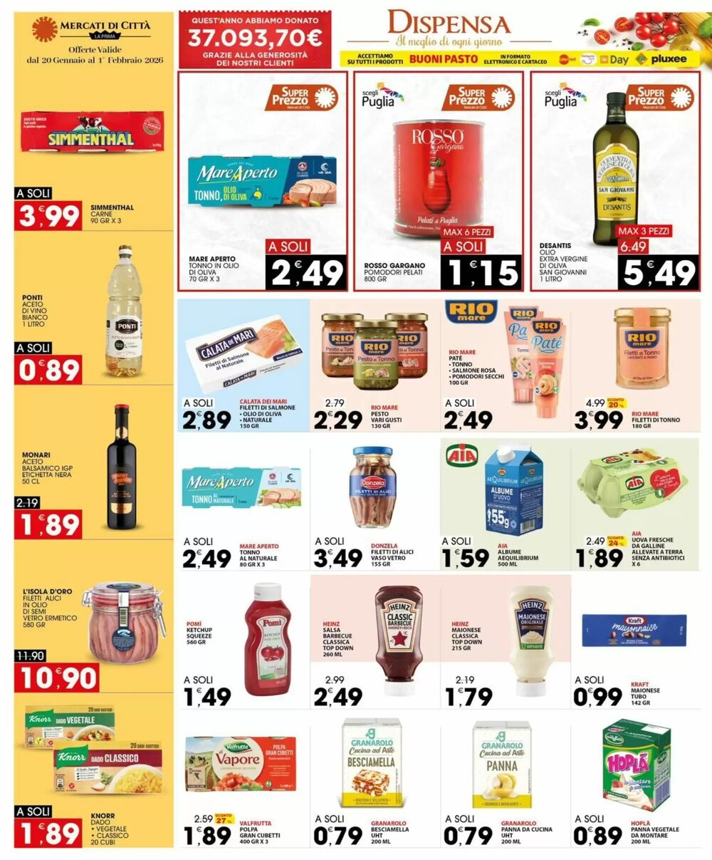 Volantino promozionale Mercati di Città La Prima  valide dal 20/01/2026 - Pagina 12.