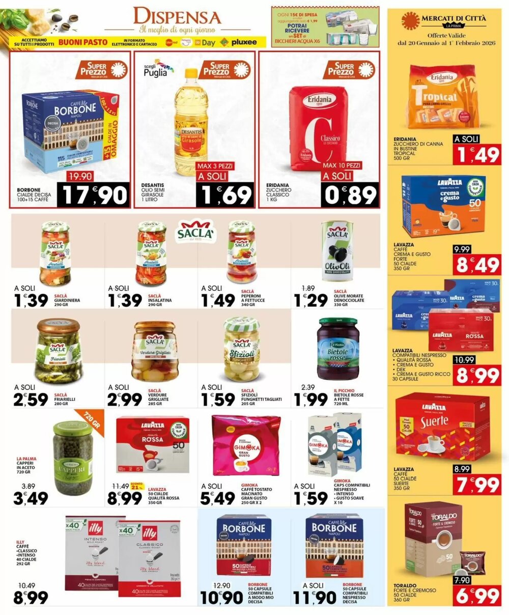 Volantino promozionale Mercati di Città La Prima  valide dal 20/01/2026 - Pagina 13.
