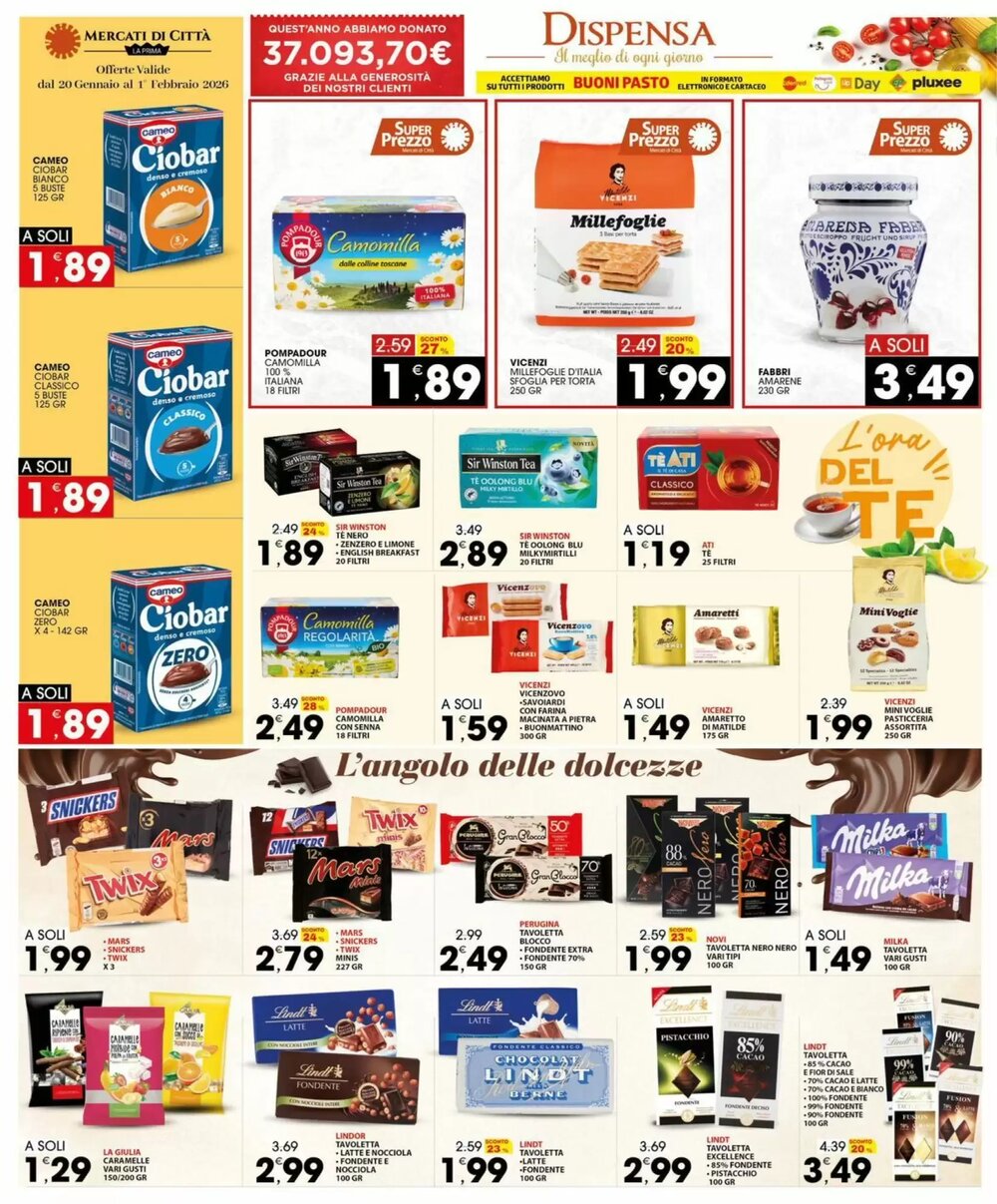Volantino promozionale Mercati di Città La Prima  valide dal 20/01/2026 - Pagina 14.