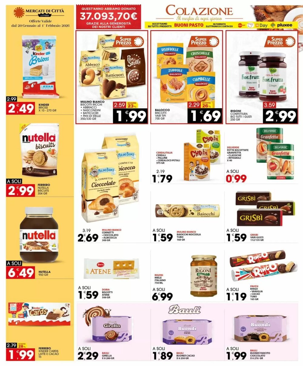 Volantino promozionale Mercati di Città La Prima  valide dal 20/01/2026 - Pagina 18.