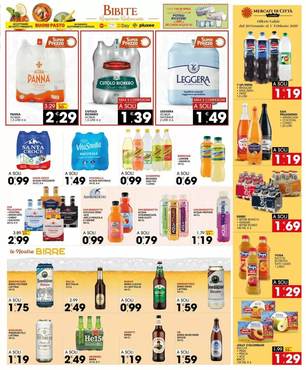 Volantino promozionale Mercati di Città La Prima  valide dal 20/01/2026 - Pagina 19.