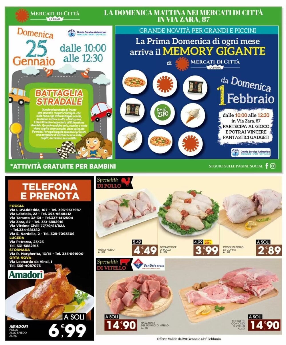 Volantino promozionale Mercati di Città La Prima  valide dal 20/01/2026 - Pagina 2.