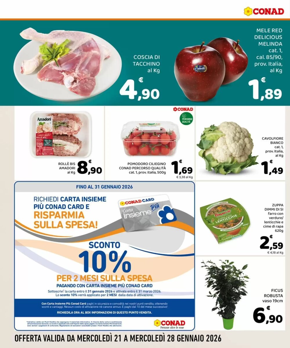Volantino promozionale Conad Margherita valide dal 21/01/2026 - Pagina 2.