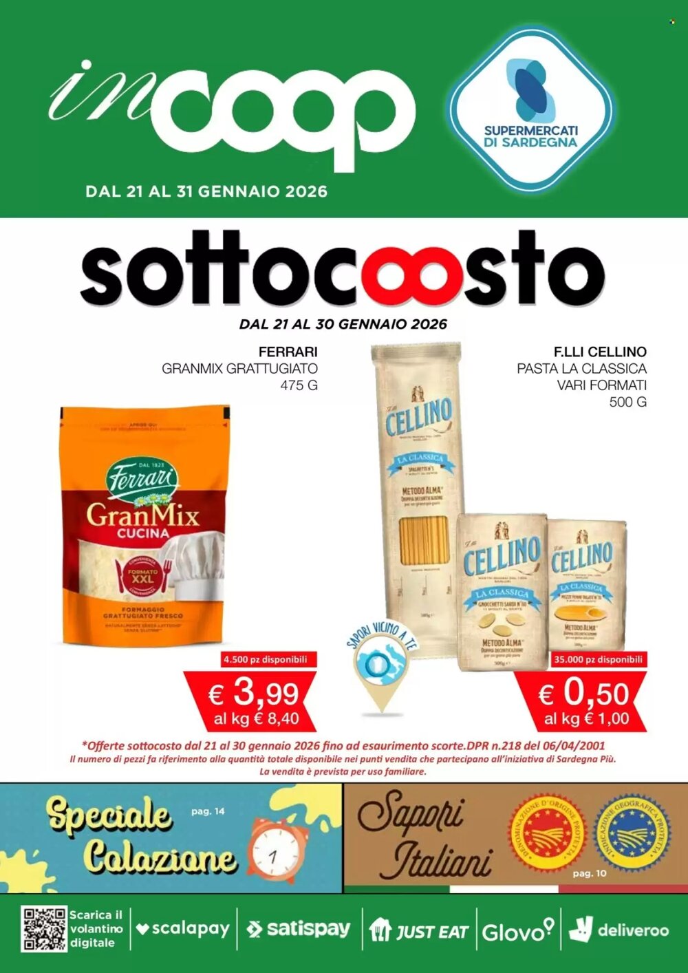 Volantino promozionale Coop Sardegna  valide dal 21/01/2026 - Pagina 1.