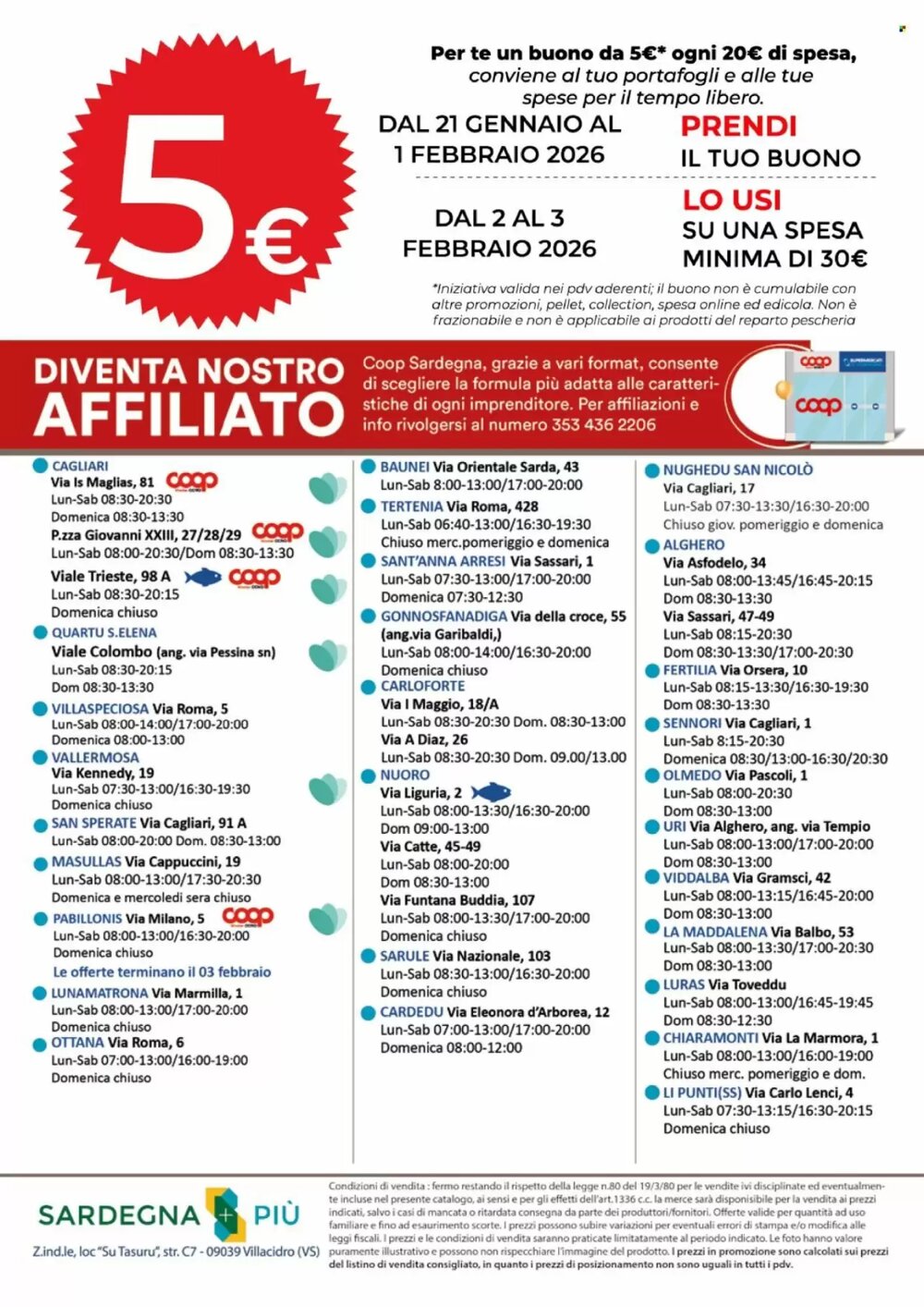 Volantino promozionale Coop Sardegna  valide dal 21/01/2026 - Pagina 22.