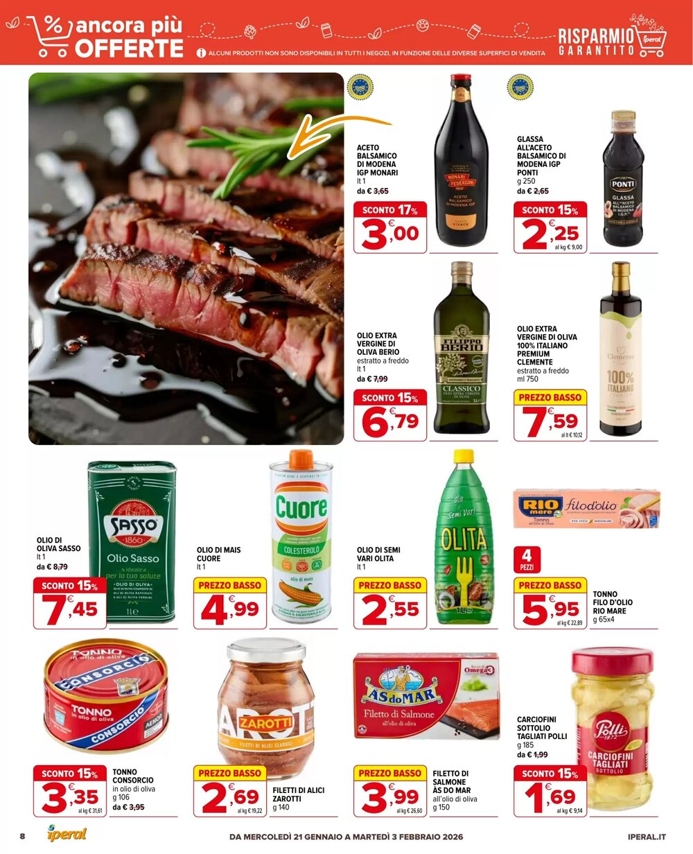 Volantino promozionale Iperal  valide dal 21/01/2026 - Pagina 8.