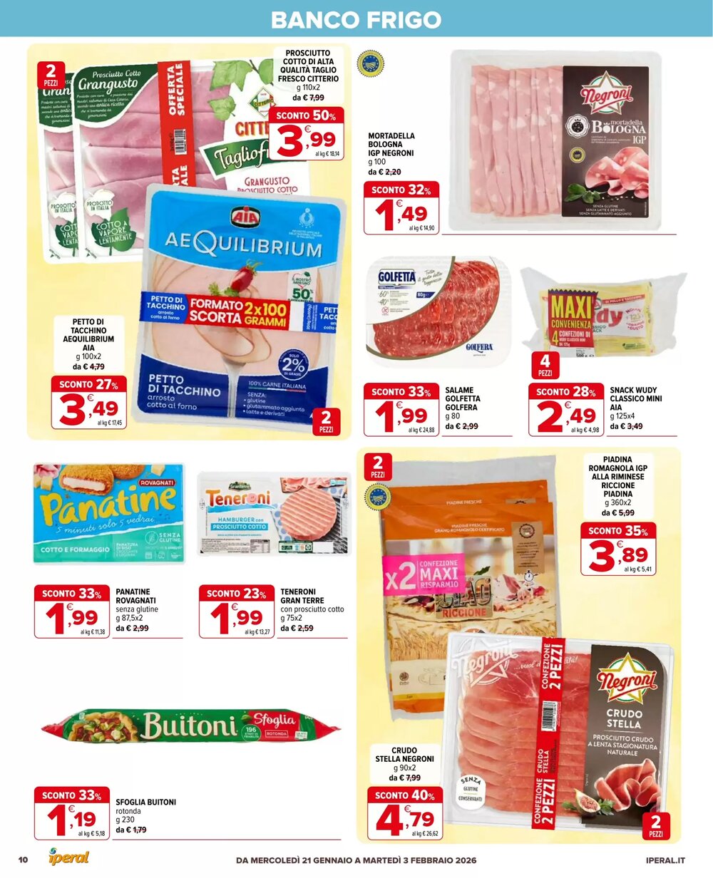 Volantino promozionale Iperal  valide dal 21/01/2026 - Pagina 10.