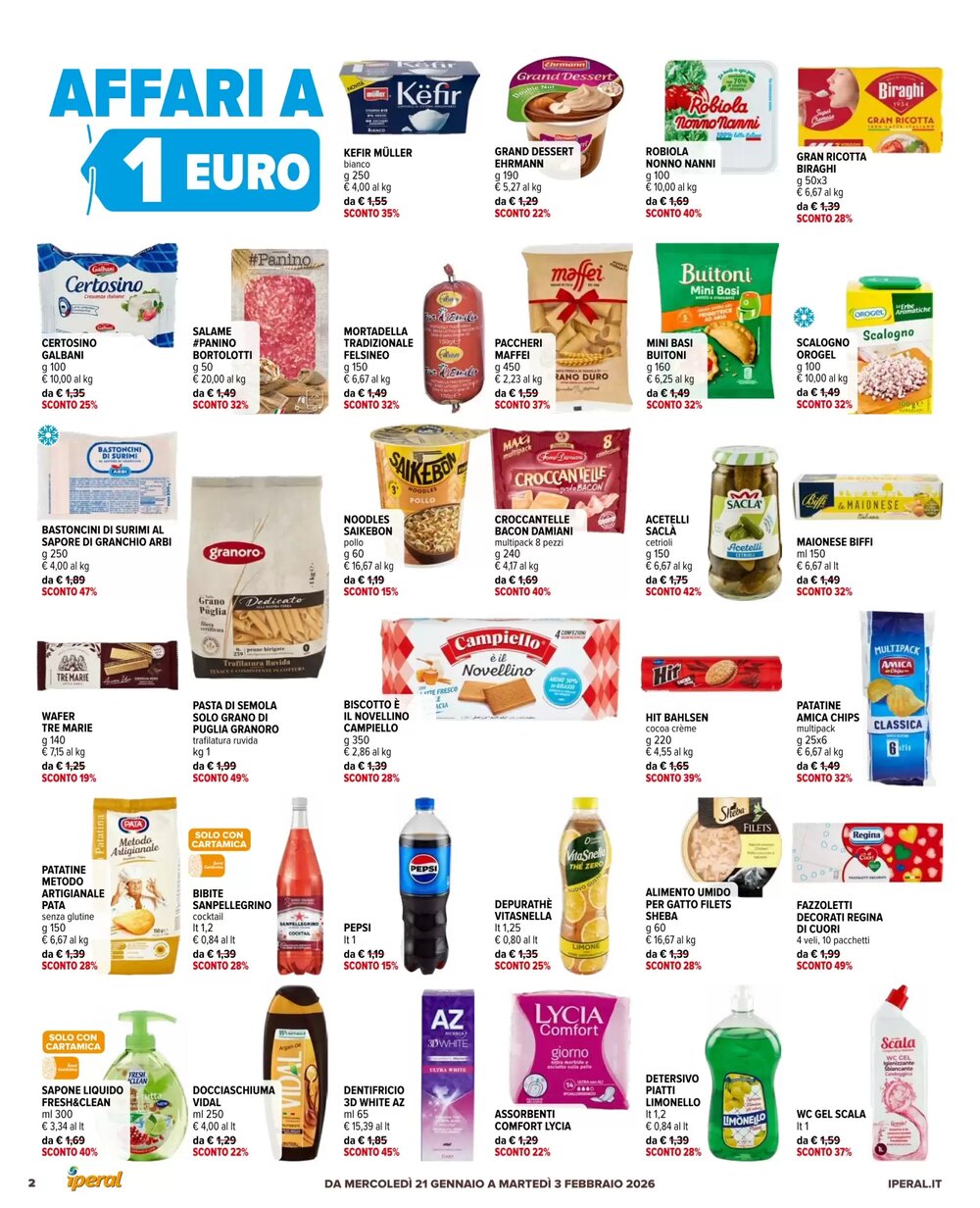 Volantino promozionale Iperal  valide dal 21/01/2026 - Pagina 2.