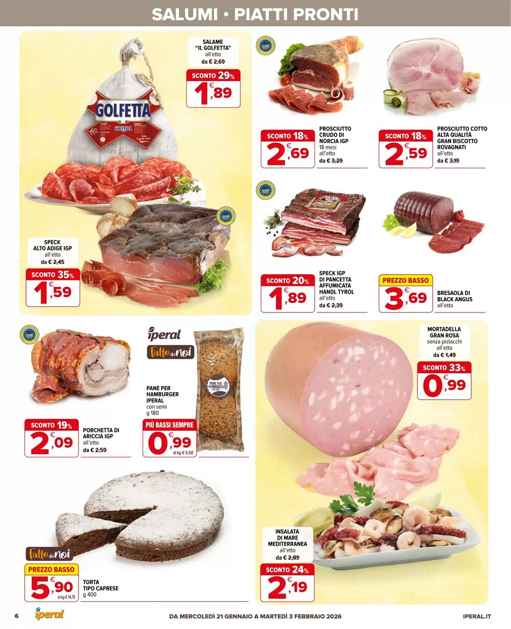 Volantino promozionale Iperal  valide dal 21/01/2026 - Pagina 6.