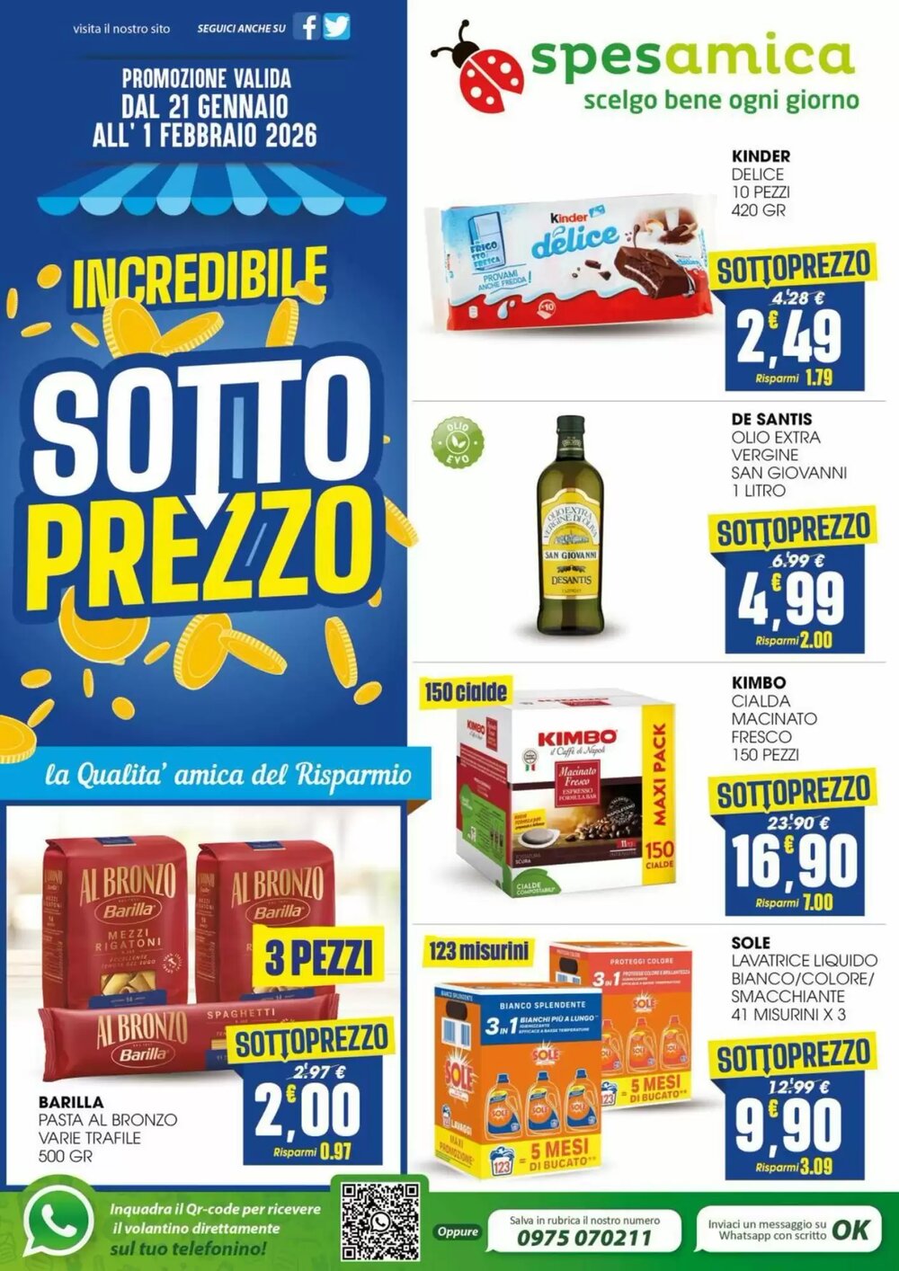 Volantino promozionale SpesAmica  valide dal 21/01/2026 - Pagina 1.