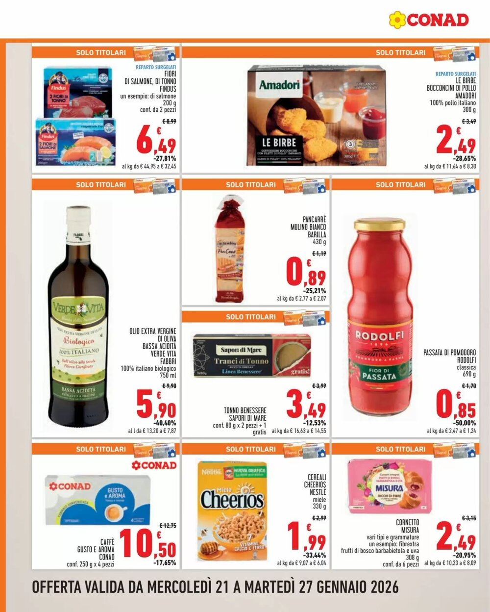 Volantino promozionale Conad City  valide dal 21/01/2026 - Pagina 6.