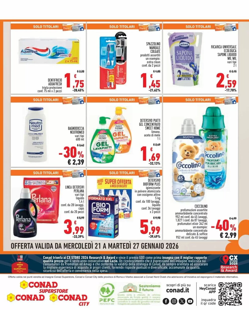 Volantino promozionale Conad City  valide dal 21/01/2026 - Pagina 8.