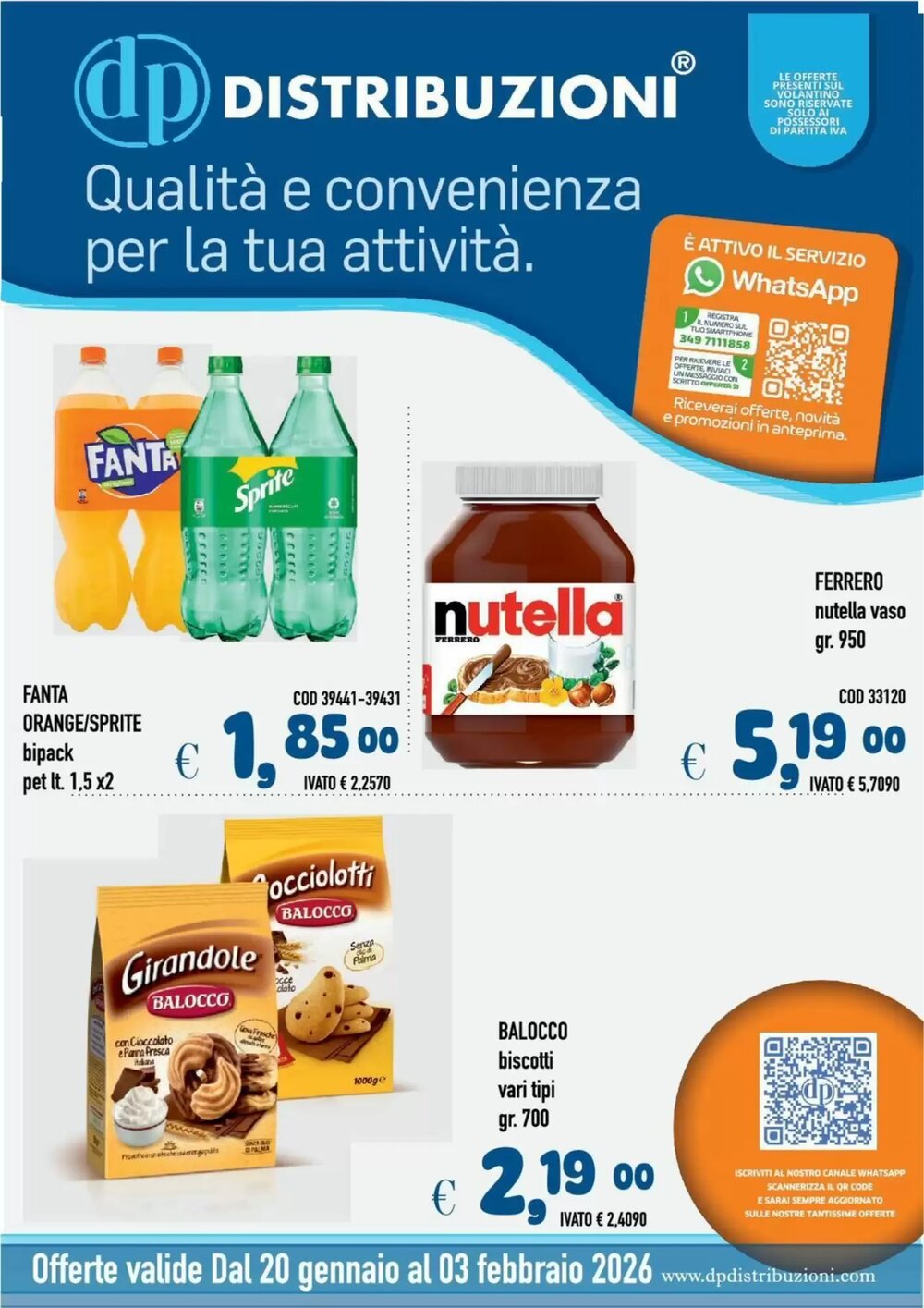 Volantino promozionale Del Prete Distribuzioni  valide dal 21/01/2026 - Pagina 1.