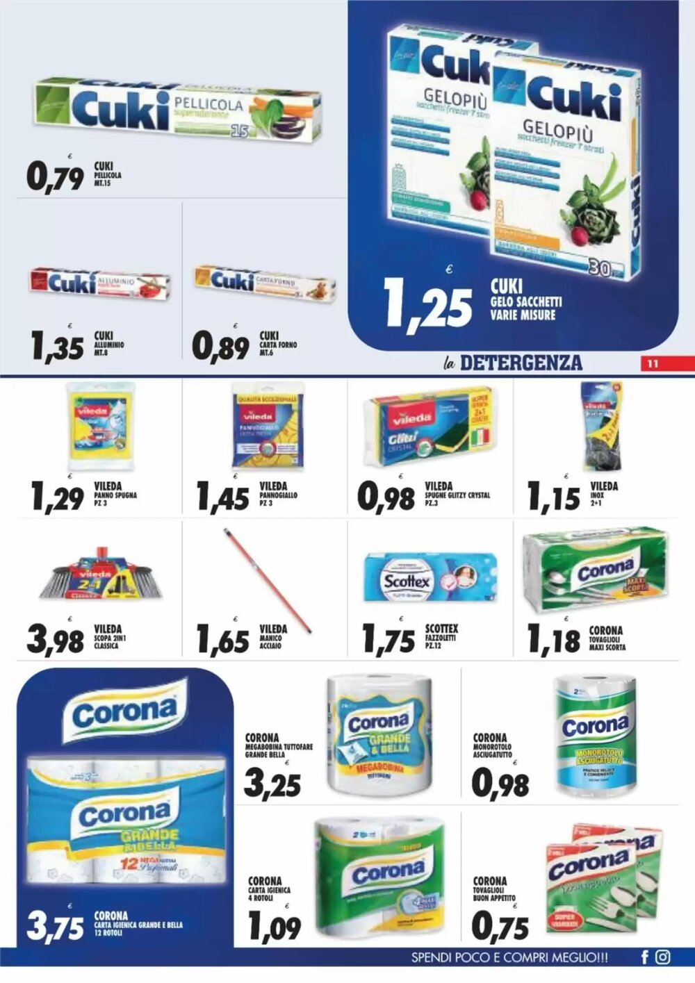 Volantino promozionale Compri Meglio  valide dal 21/01/2026 - Pagina 11.