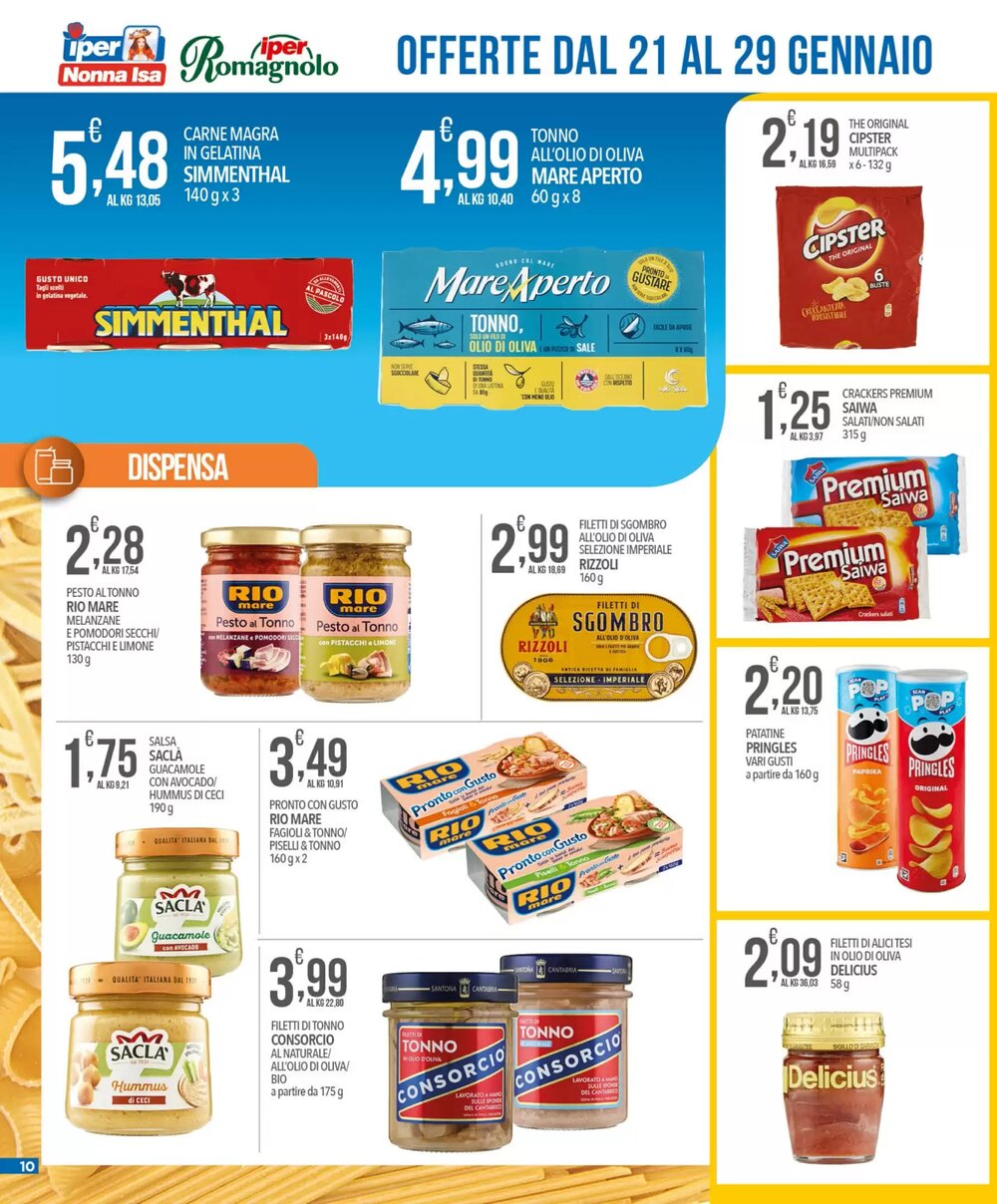 Volantino promozionale Iper Nonna Isa  valide dal 21/01/2026 - Pagina 10.