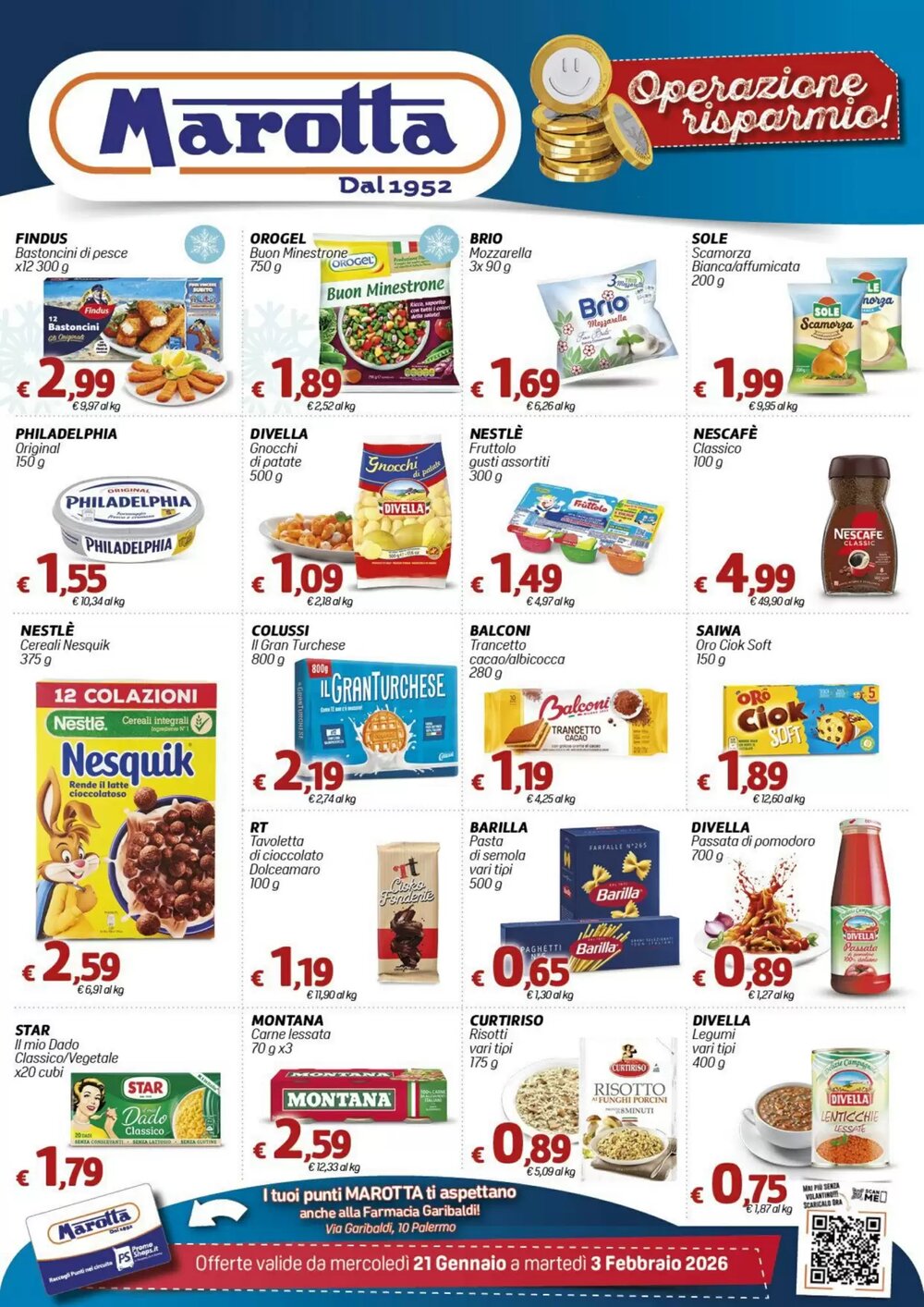 Volantino promozionale Marotta  valide dal 21/01/2026 - Pagina 1.