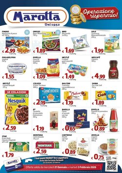 Volantino promozionale Marotta valide dal 21/01/2026