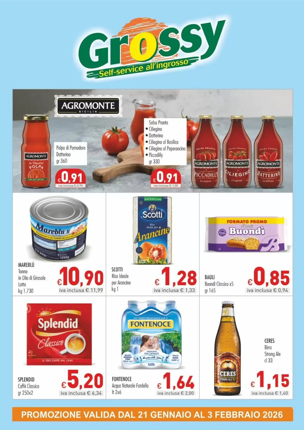 Volantino promozionale Grossy  valide dal 21/01/2026 - Pagina 1.