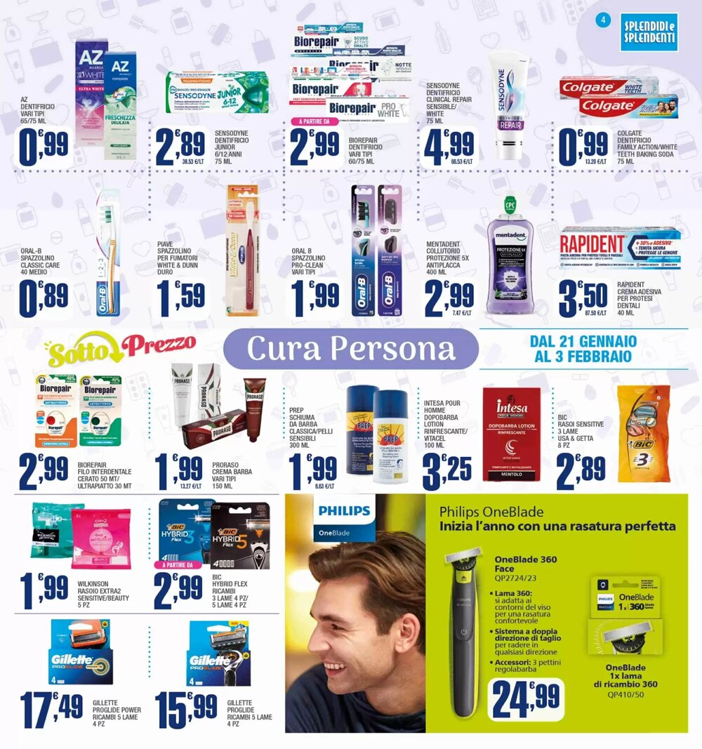 Volantino promozionale Splendidi e Splendenti  valide dal 21/01/2026 - Pagina 4.