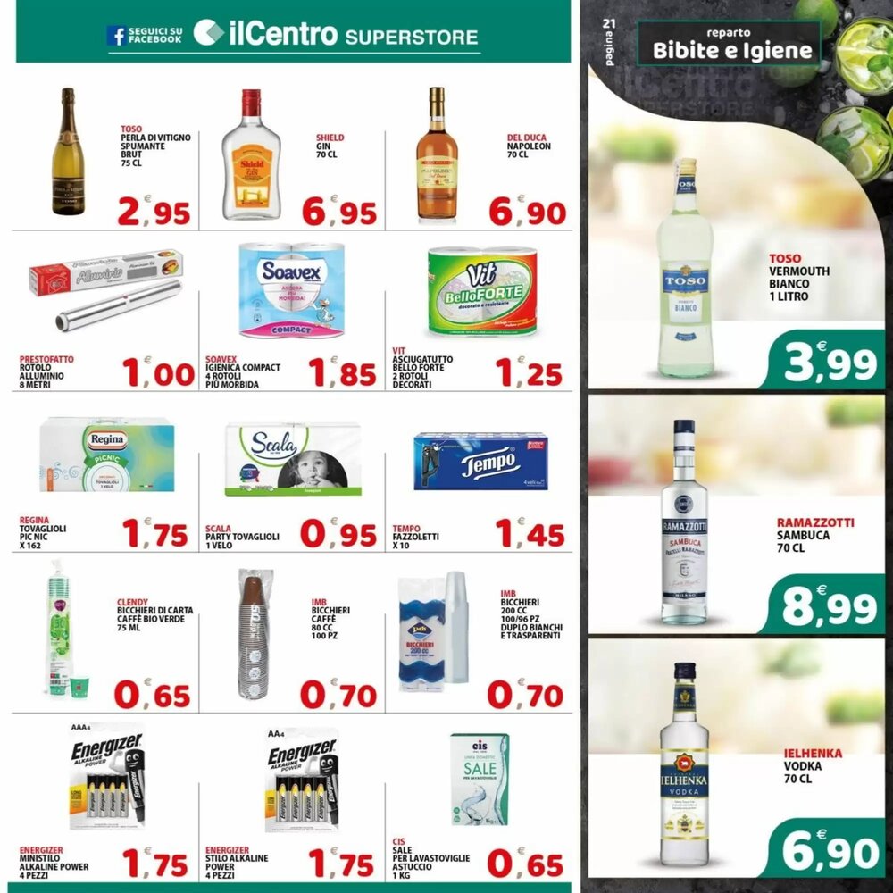 Volantino promozionale Il Centro Superstore  valide dal 21/01/2026 - Pagina 21.