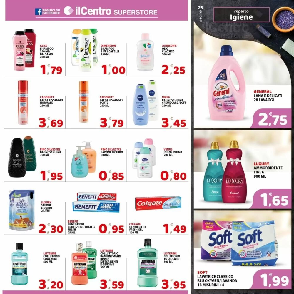 Volantino promozionale Il Centro Superstore  valide dal 21/01/2026 - Pagina 23.