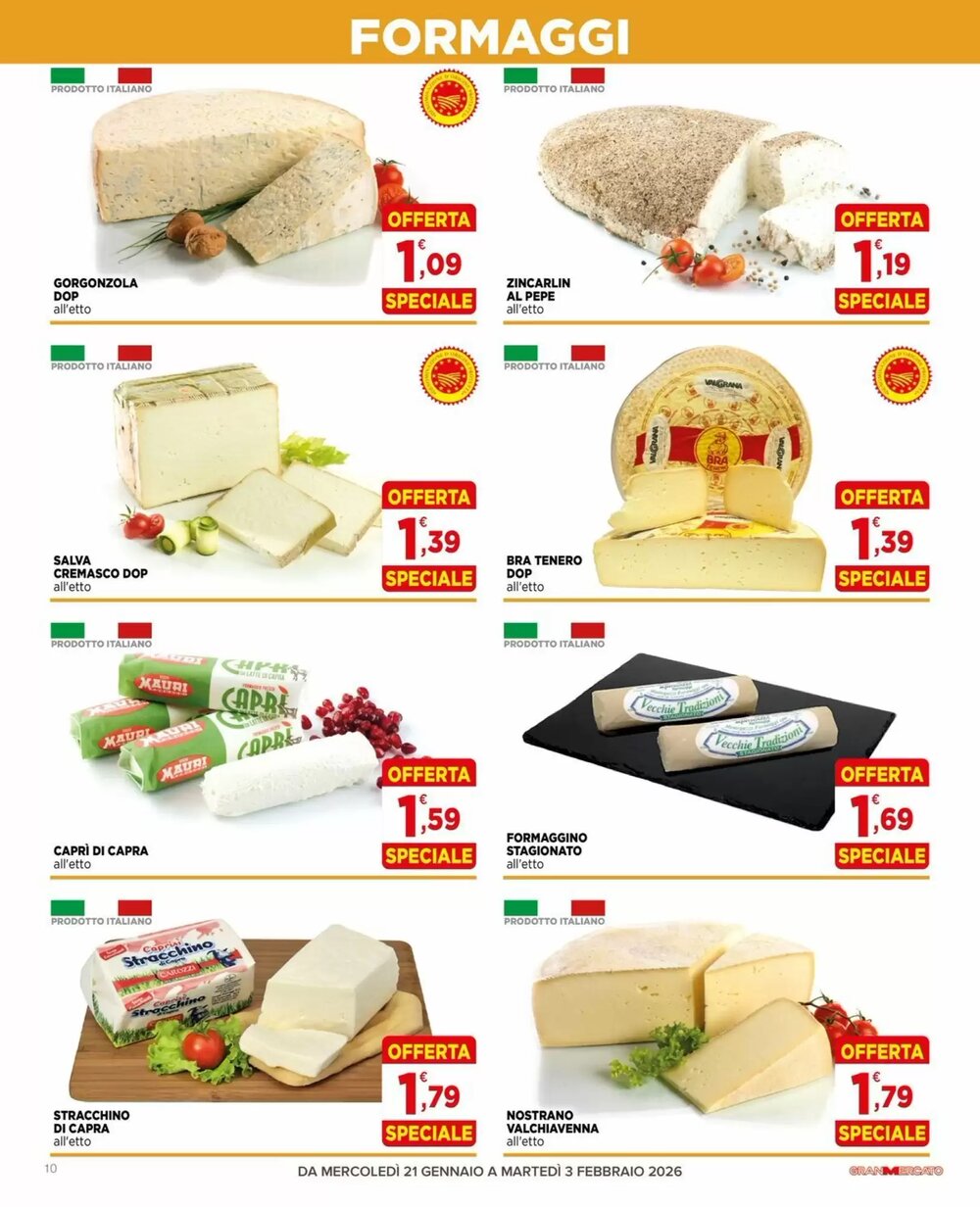 Volantino promozionale Gran mercato  valide dal 21/01/2026 - Pagina 10.