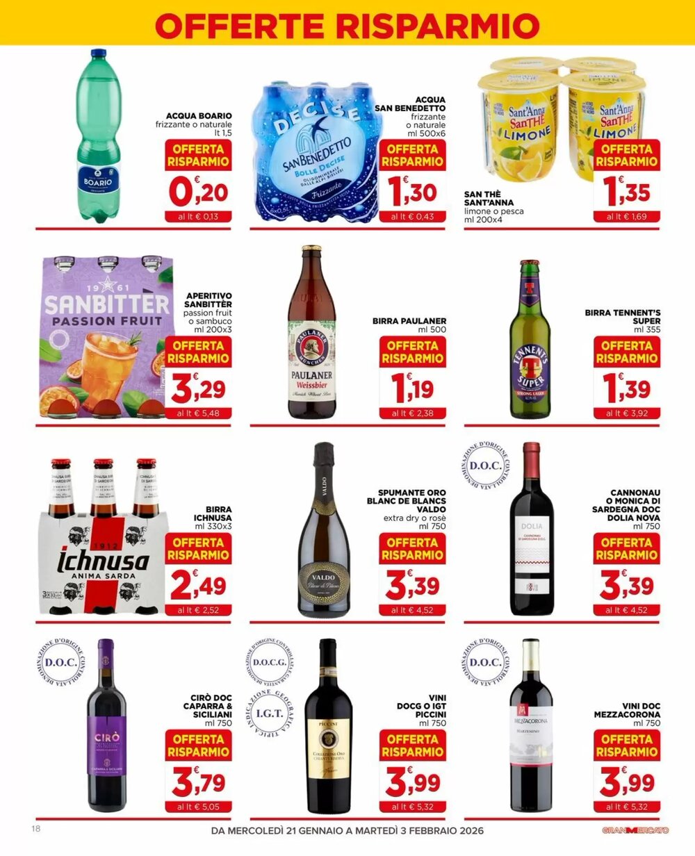 Volantino promozionale Gran mercato  valide dal 21/01/2026 - Pagina 18.
