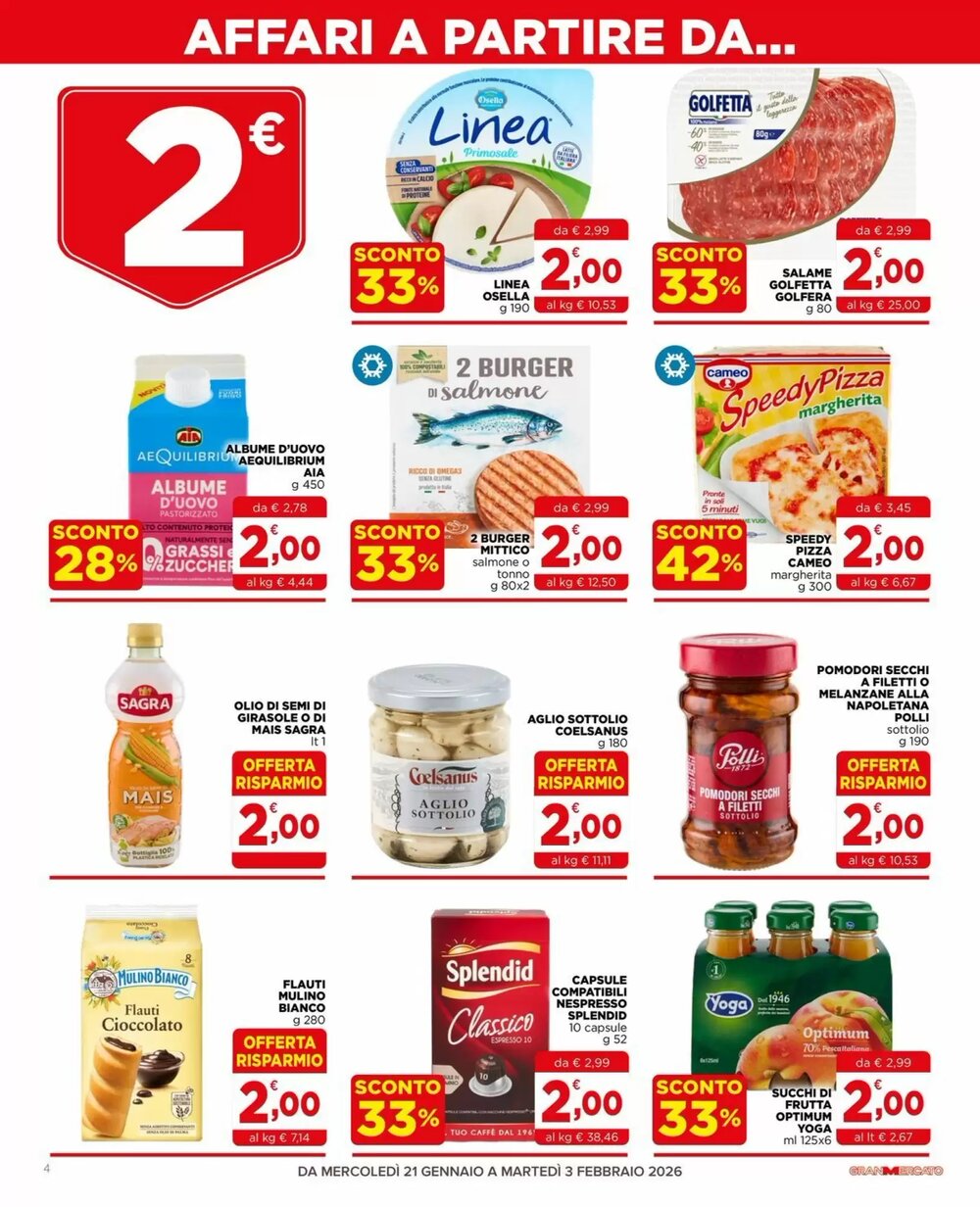 Volantino promozionale Gran mercato  valide dal 21/01/2026 - Pagina 4.