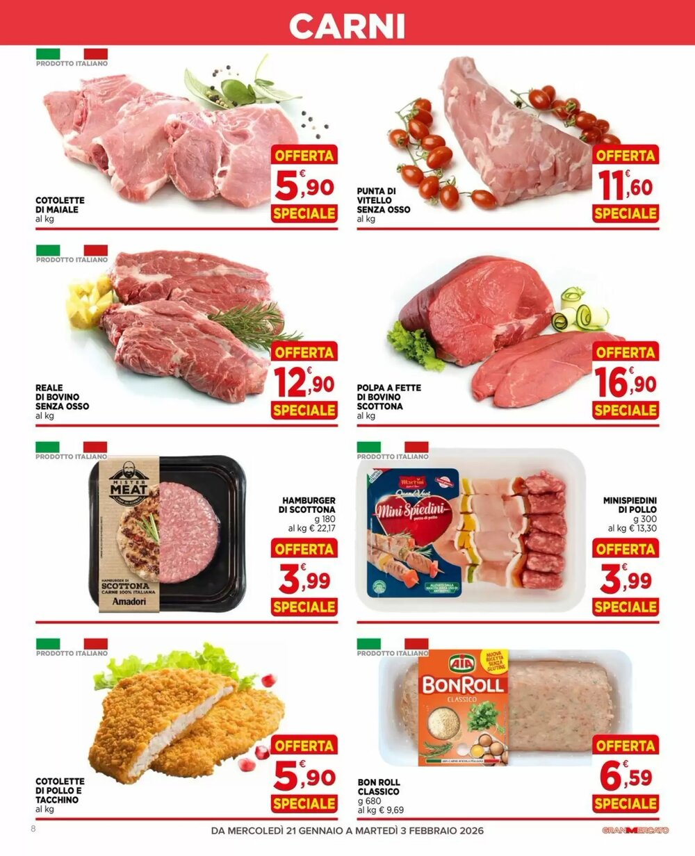 Volantino promozionale Gran mercato  valide dal 21/01/2026 - Pagina 8.