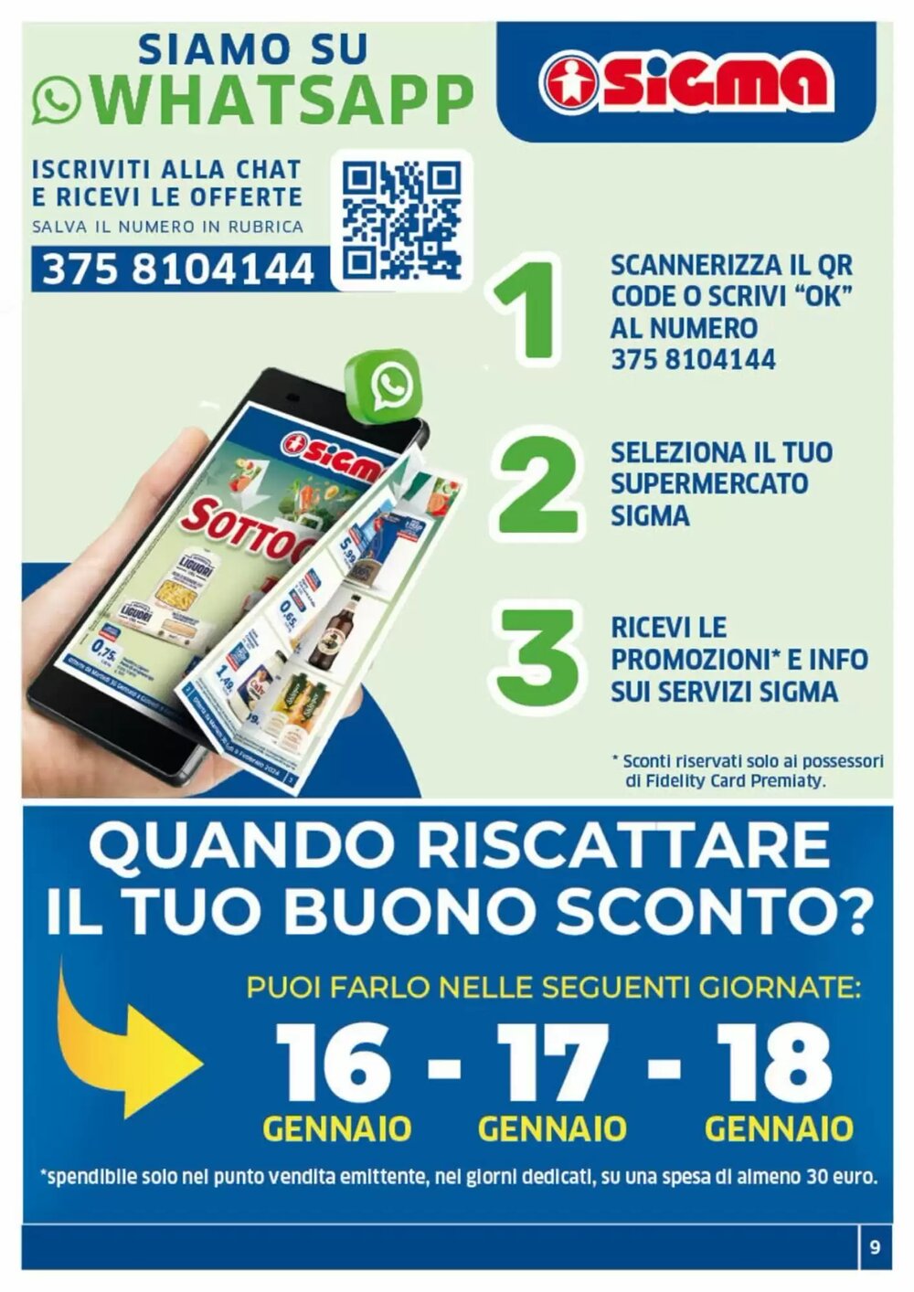 Volantino promozionale Ok Sigma  valide dal 21/01/2026 - Pagina 9.