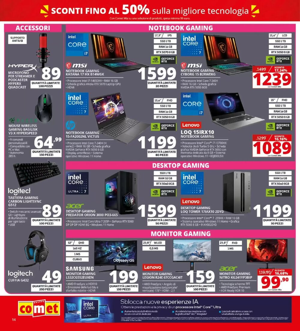 Volantino promozionale Comet  valide dal 21/01/2026 - Pagina 14.