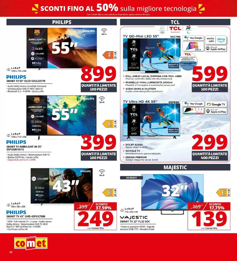 Volantino promozionale Comet  valide dal 21/01/2026 - Pagina 20.