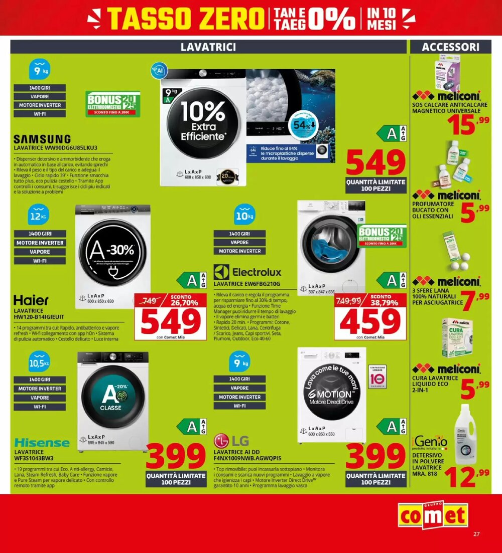 Volantino promozionale Comet  valide dal 21/01/2026 - Pagina 27.
