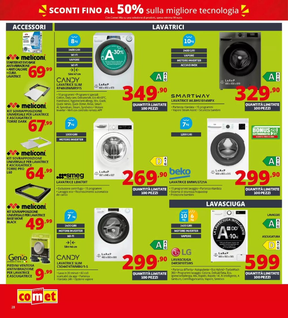 Volantino promozionale Comet  valide dal 21/01/2026 - Pagina 28.