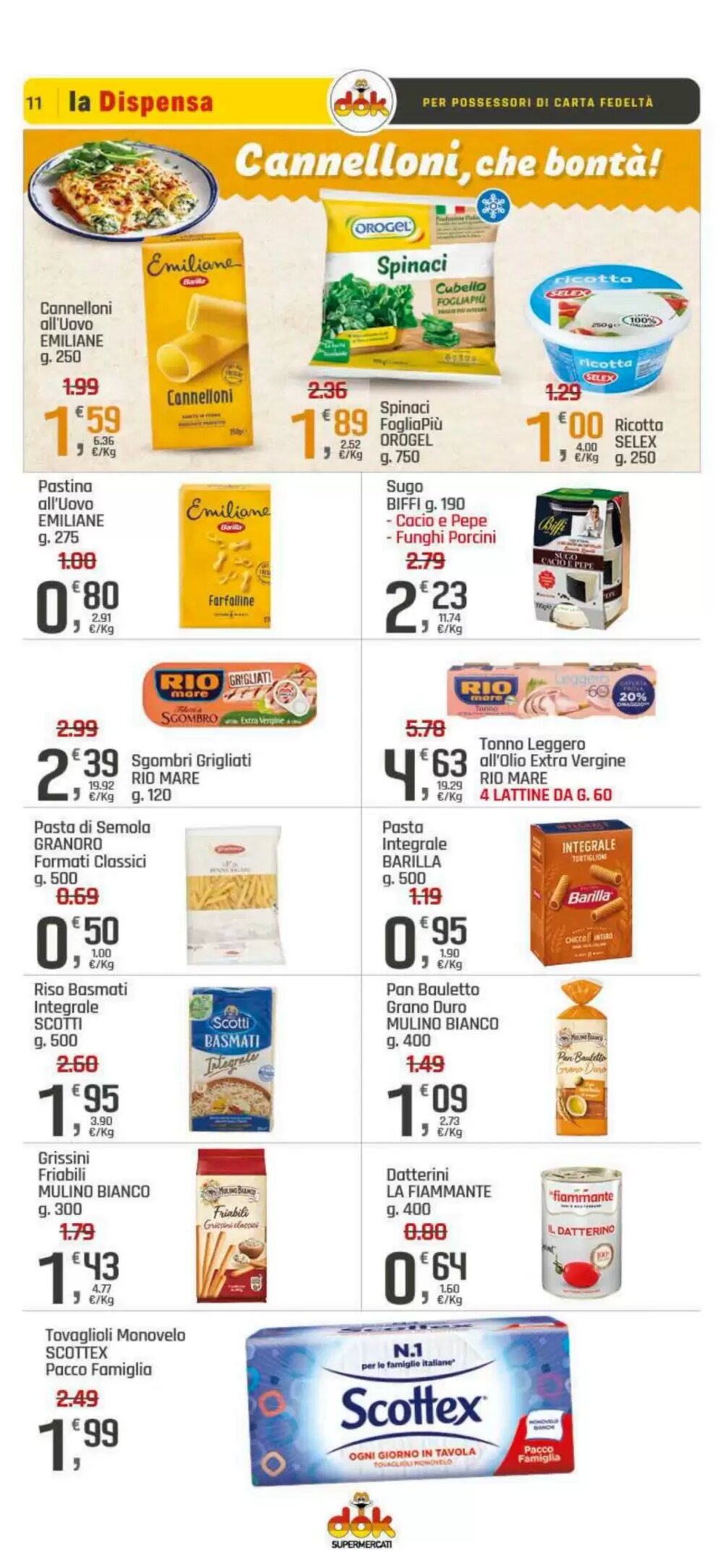 Volantino promozionale Supermercati Dok  valide dal 22/01/2026 - Pagina 11.