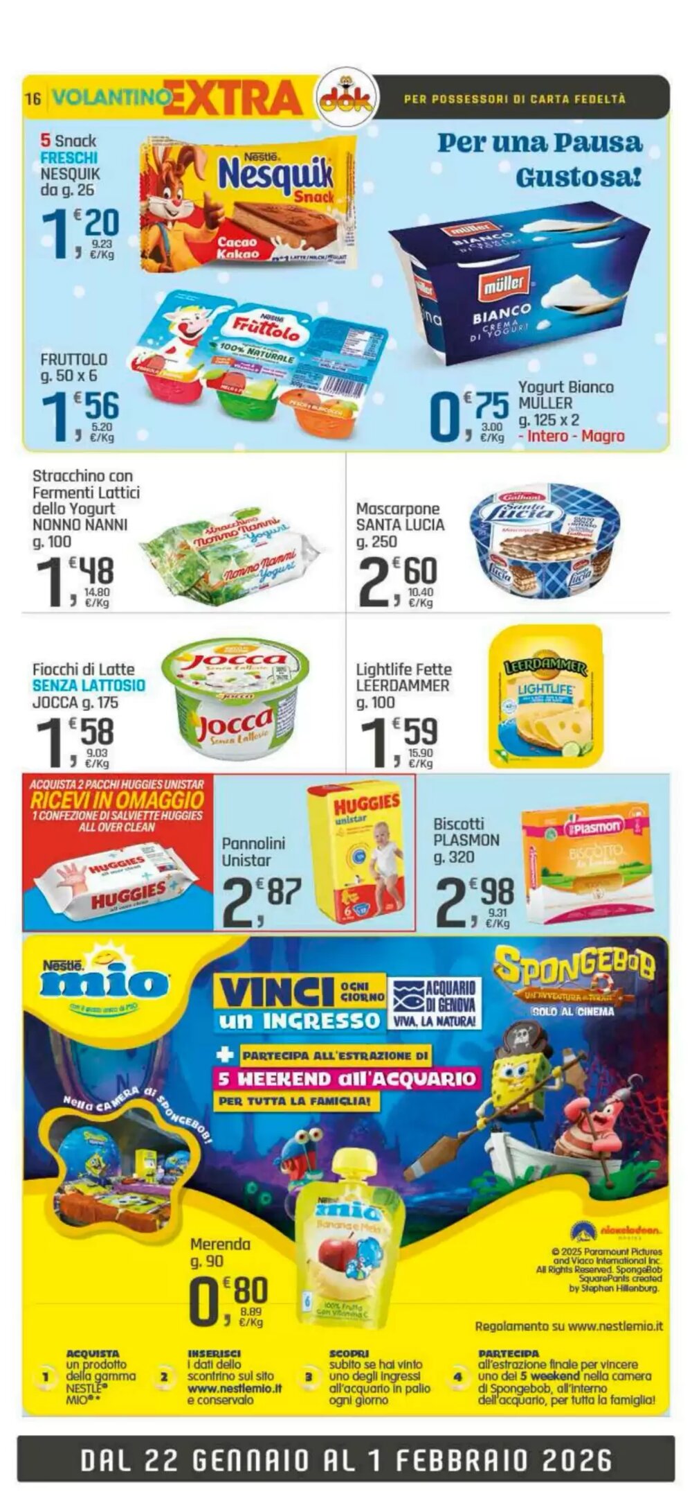 Volantino promozionale Supermercati Dok  valide dal 22/01/2026 - Pagina 16.