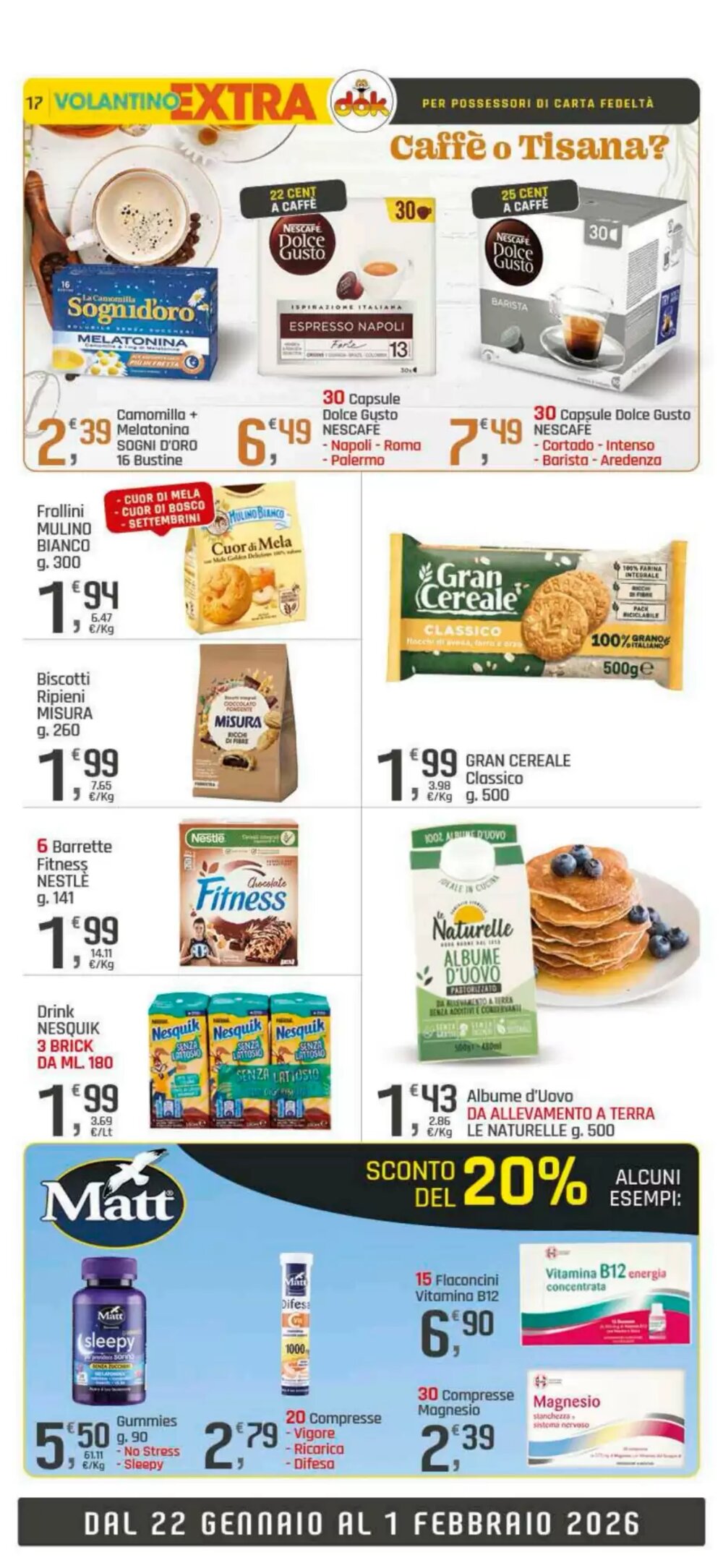 Volantino promozionale Supermercati Dok  valide dal 22/01/2026 - Pagina 17.